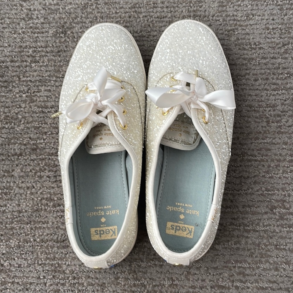 Kate Spade/ KEDS Women's Champion Glitter Celebration Sneaker size 8 Wide